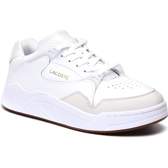 Baskets Lacoste Court Slam Blanc Pour Homme Blanc Cdiscount