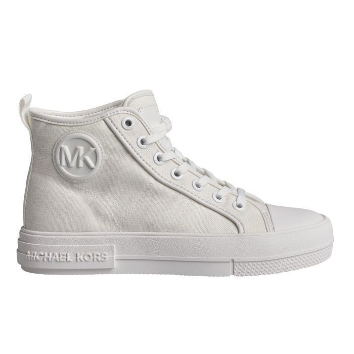Michael Kors Baskets montantes en toile Evy 43R4EYFS4D pour femme-Blanc