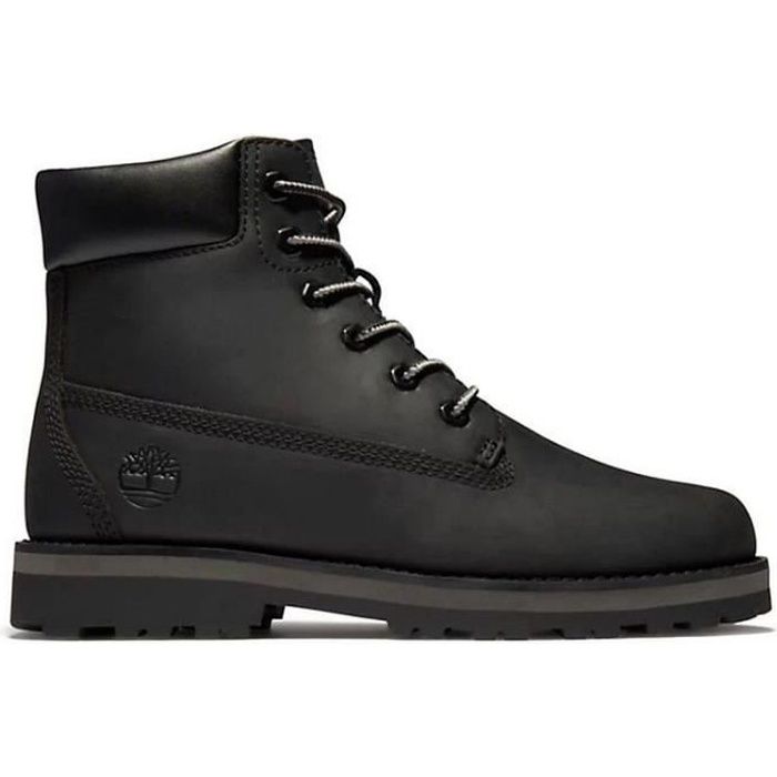 Bottines Timberland COURMA KID Noir Garcon Moyenne Cuir Lacets