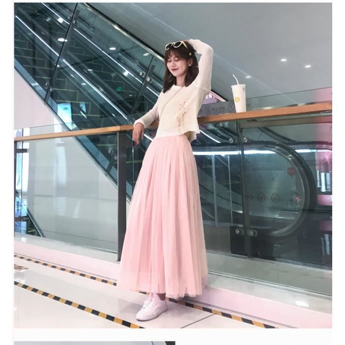 Jupes Femmes Tutu Longue en Tulle pour taille Rose Cdiscount Pret a Porter