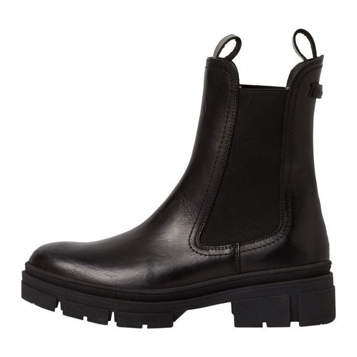 Bottes Chelsea en cuir Tamaris Femme Cuir Cognac A