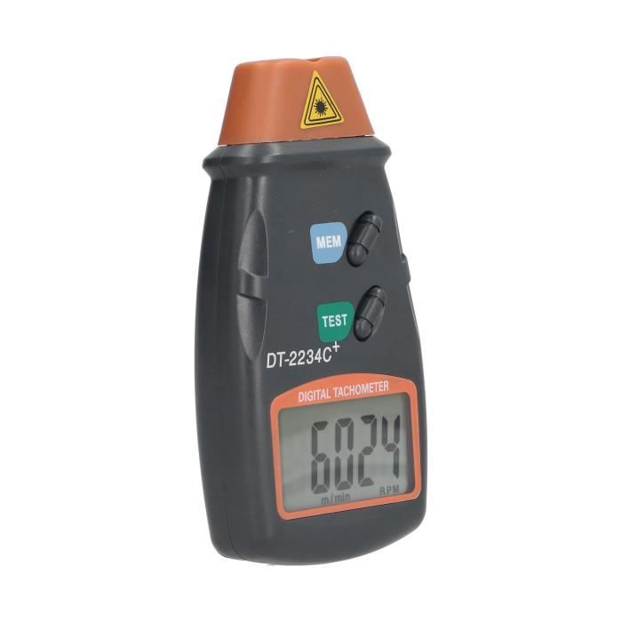 Tachymètre Numérique TA500C - Mesure Vitesse Rotation Sans Contact & Contact Jusqu'à 100 000 Tr/min