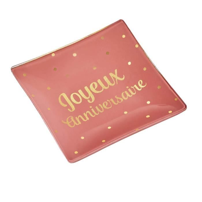 Vide Poches En Verre Joyeux Anniversaire Achat Vente Vide Poche Soldes Sur Cdiscount Des Le Janvier Cdiscount