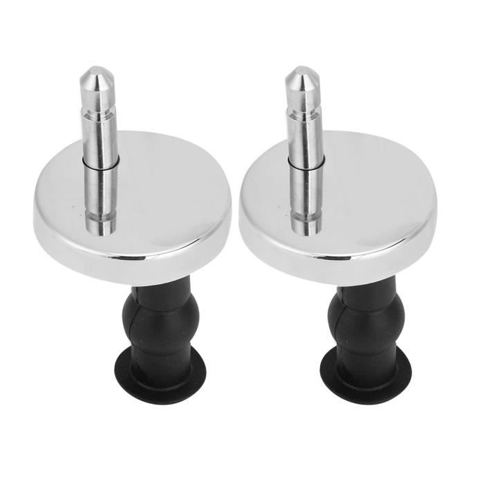 Vis De Siège Moto En Aluminium Chromé - 2PCS Filetage 1/4-20 | Boulons Selle Noir