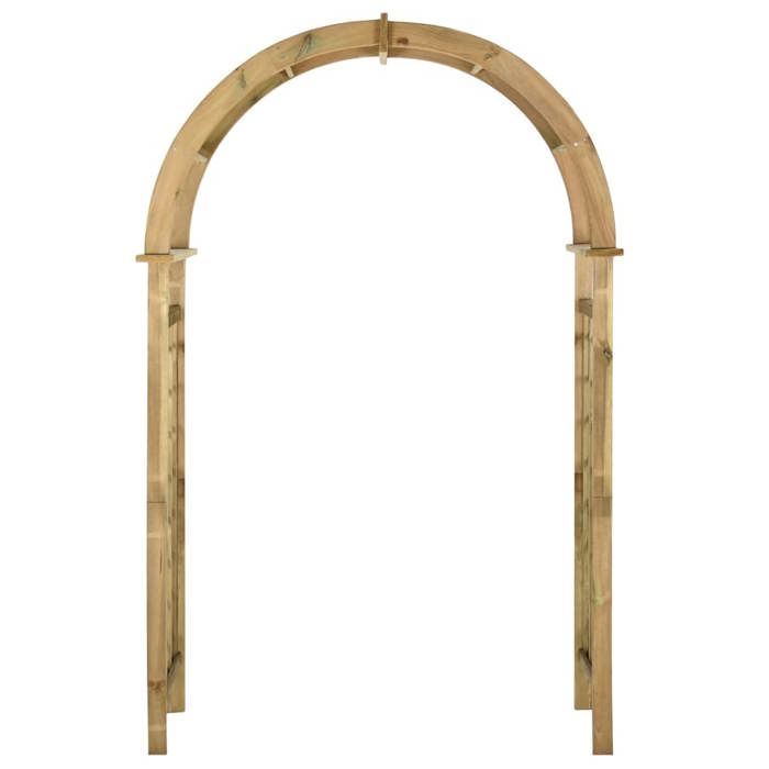 Arche, treillis et pergola de jardin en bois - Pwshymi - bois de pin, imprégné de vert - 110x58x230 cm