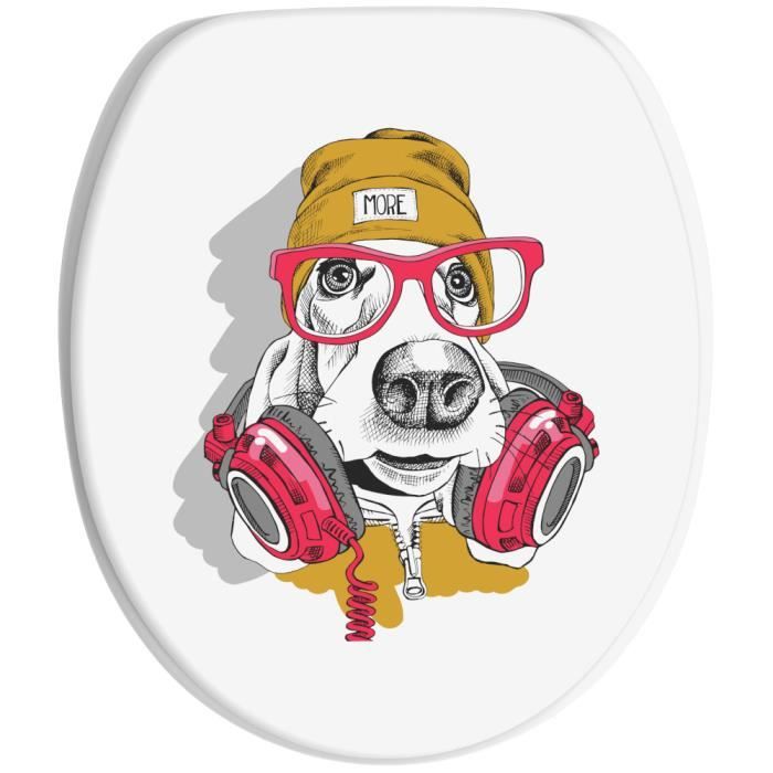 Abattant WC frein de chute soft close Cool Dog Finition de haute qualite Fixation facile Cdiscount Bricolage