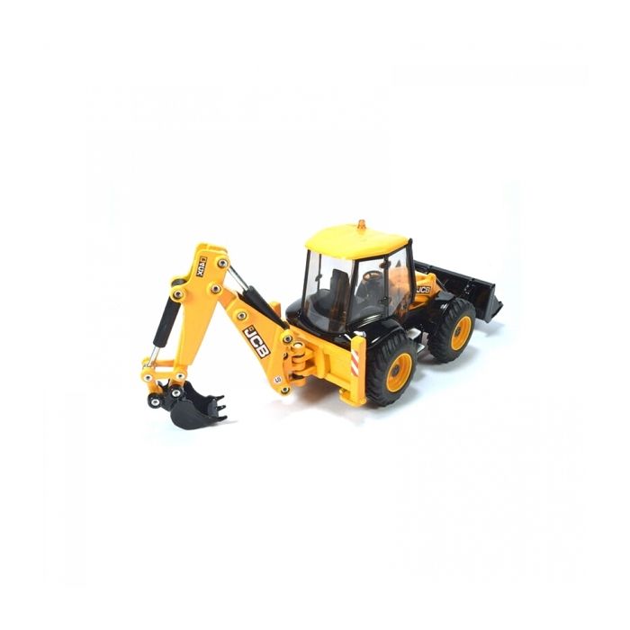Tractopelle miniature - SIKU - JCB 4CX - Échelle 1:50 - Véhicule miniature - Métal et plastique - 1 pièce