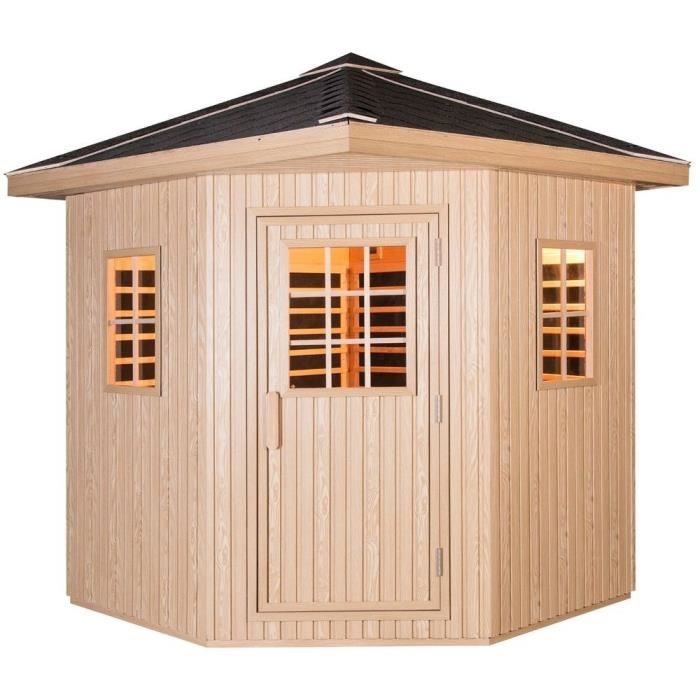 SNÖ Sauna infrarouge extérieur panneaux carbone 34 places 4310W — free download