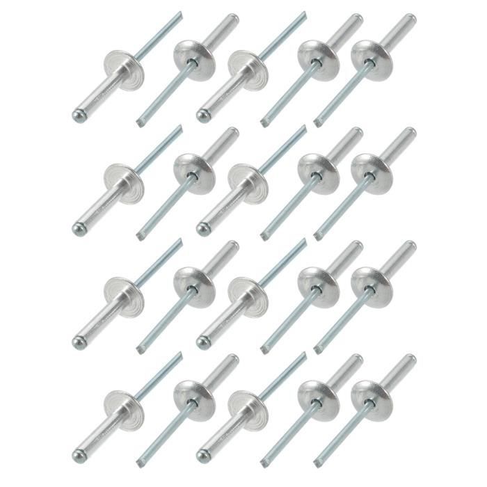 SOURCING MAP 20Pcs Écrou Borgne M10 Dôme Hexagonal Clous 201 Acier