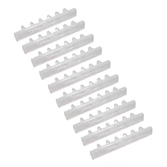 Peignes De Reliure à 6 Trous 10 Pcs Peignes De Reliure ABS 6 Trous