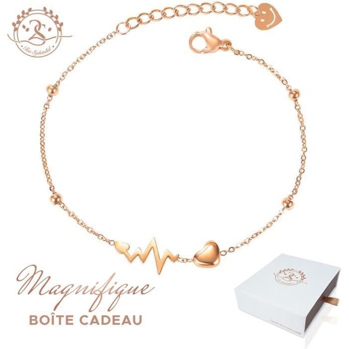 2SPLENDID® Bracelet femme gourmette Battement de C 2SPLENDID® Bracelet femme gourmette Battement de C