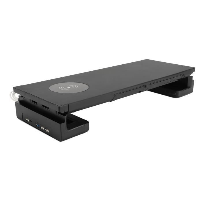 Organiseur De Bureau Monolith Avec 3 Ports USB Et Support Smartphone - Rangement Stylo Et Accessoires