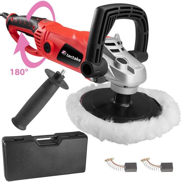 TecTake TECTAKE Polisseuse Rotative jusquà 3000 tours par minute et Set 8 Accessoires 