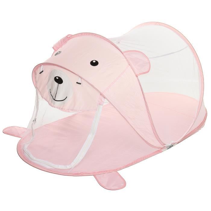 Tente Plage Bebe Pop Up Anti Uv Protection Berceau Portable Lit Voyage Rose Cdiscount Jeux Jouets