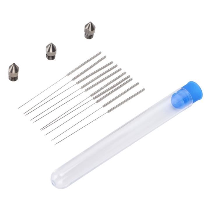 Extrudeuse d'imprimante 3D Hot End Buse en laiton Nettoyeur Brosse à Extrudeuse d'imprimante 3D Hot End Buse en laiton Nettoyeur Brosse à