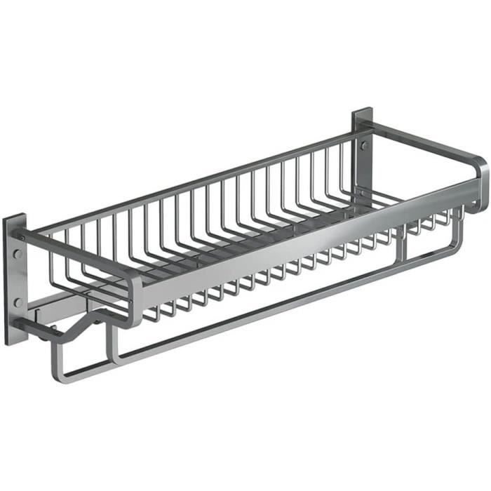 Porte-serviettes Moderne De Qualité Supérieure Avec Base Ronde (61 Cm) – Finition Brossée, Fabriqué En Acier Inoxydable, Résistant à L'eau Et à La Rouille, Montage Mural, Facile à Installer