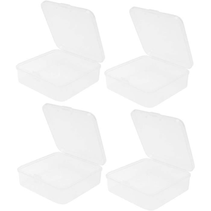 Boîte De Rangement Transparente En Plastique - Pour Cartes Photos, Petits Objets, Bonbons