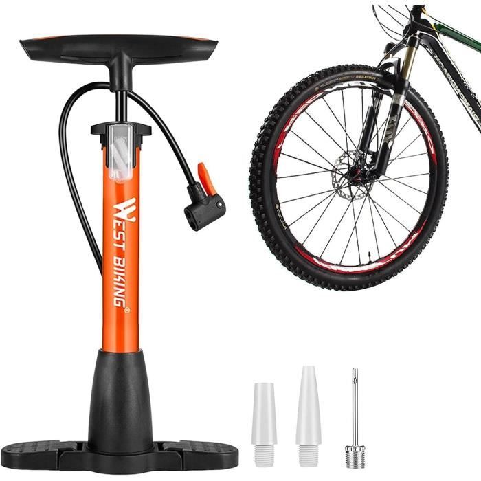 Pompe à Air Pour Vélo - Vanne Intégrée Pour Pneus Et Tubes - Pratique Et Compacte