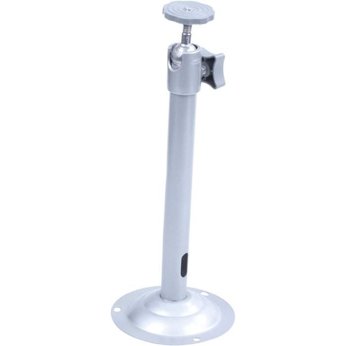 Support D'angle Mural Réglable Pour Caméra De Sécurité - Bras Long 40 Cm, Rotation 180°, Métal