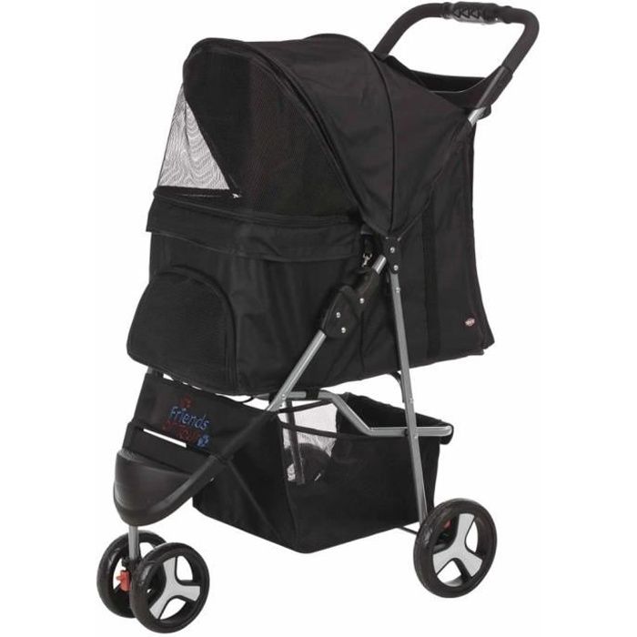 TRIXIE Cloison De Sécurité Pliable En Nylon Pour Chien En Voiture - Noire 60/44 × 69 Cm - Empêche L'Accès Aux Sièges Avant