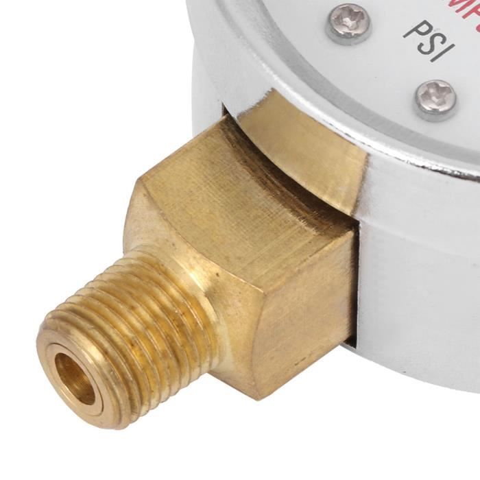 Manomètre, Cadran 50 Mm 1/4 BSPT Connexion Arrière Manomètre Pour