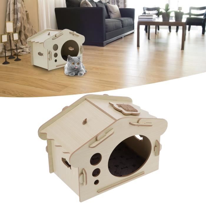 Lit Griffoir Pour Chat - Canapé Transat Amovible | Matière Rafraîchissante Pour L'Été | Dimensions 57x32x27 Cm