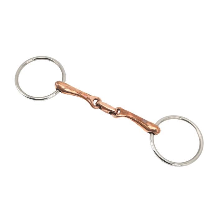 Mors double brisure rouleaux cuivre - Mors cheval - Le Paturon