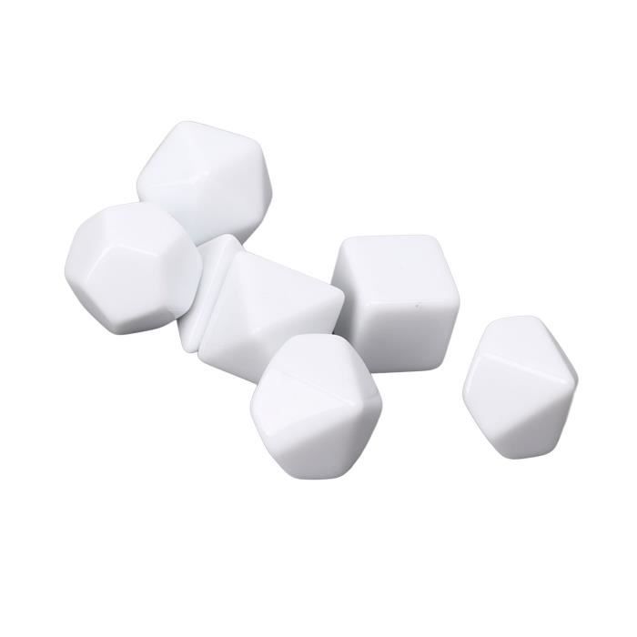 FYDUN Dés vierges Cubes Vides Cubes Lavables Légers Cubes éducatifs