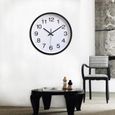 12inches / 30cm horloge murale décorative simple Horloge avec mouvement silencieux lumineuse pour la maison  HORLOGE - PENDULE-1