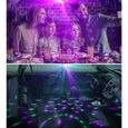 Lumiere DJ Éclairage de discothèque Portable LED Lumière de fête Éclairage de scène - 7 couleurs RGB pour disco, Noël, mariage, KTV-1