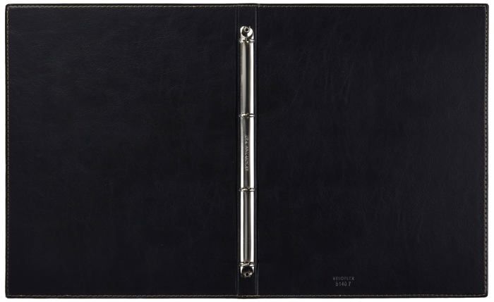 Classeur à Fiches Veloflex Format A6 – 2 Anneaux, Dos 25 Mm, Poche Intérieure, Noir (import Allemagne)