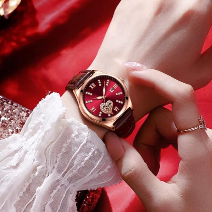 Montre Mouvement M canique Squelette Etanche Pour Femme Avec