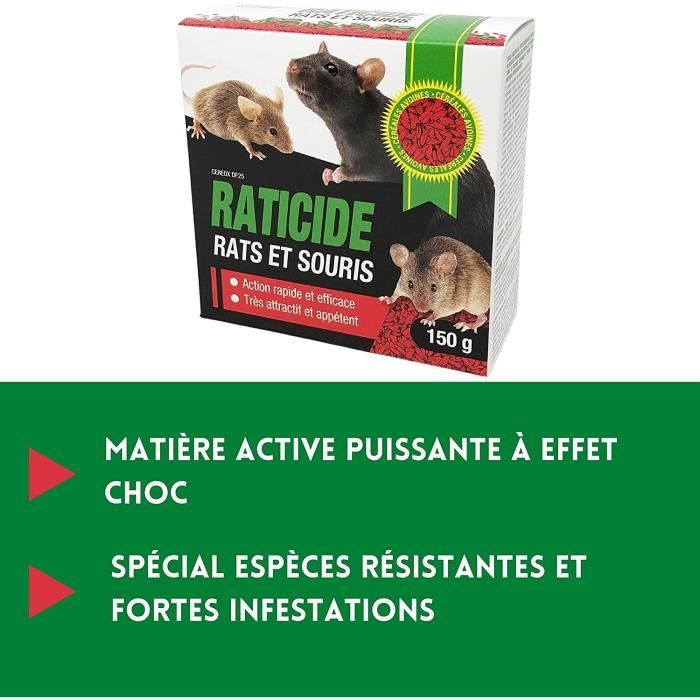 Raticide-Souricide Souris et Rats – Produit Professionnel