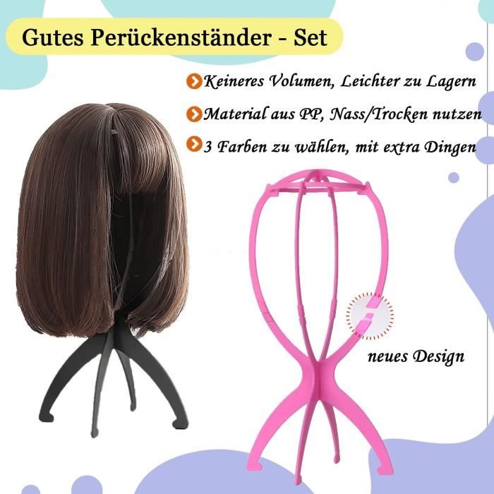 Porte perruque pliable deals
