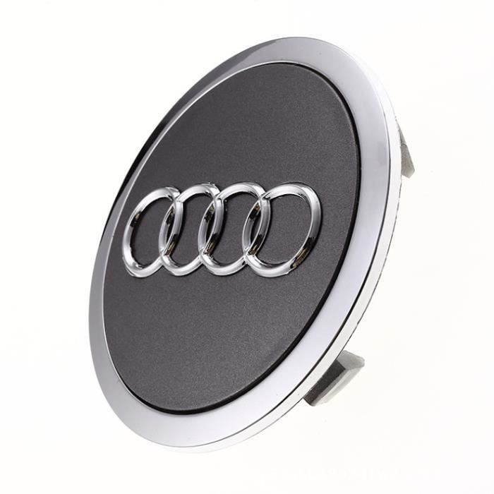 Logo Audi 69mm Centre De Roue Cache Moyeu Jante emblème Gris jantes insigne  pour A4 A4L A6 A6L A5 Q5 C5 C6 Q7 - 4PCS - Cdiscount Auto
