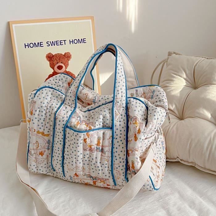 Sac maman fleuri - Grand sac floral ALTERBag pour couches de bébé, Sac de  maman maternelle, Sacs à couches ma