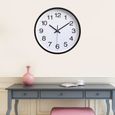 12inches / 30cm horloge murale décorative simple Horloge avec mouvement silencieux lumineuse pour la maison  HORLOGE - PENDULE-2