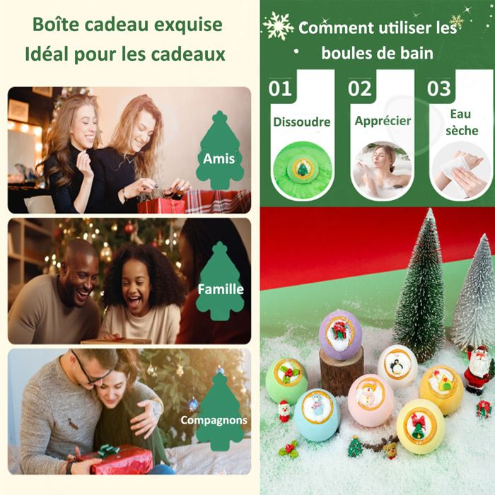 Coffret Cadeau Bain Douche Beauté 12 Pièces Bassine Vintage - Déco Noël Neuve
