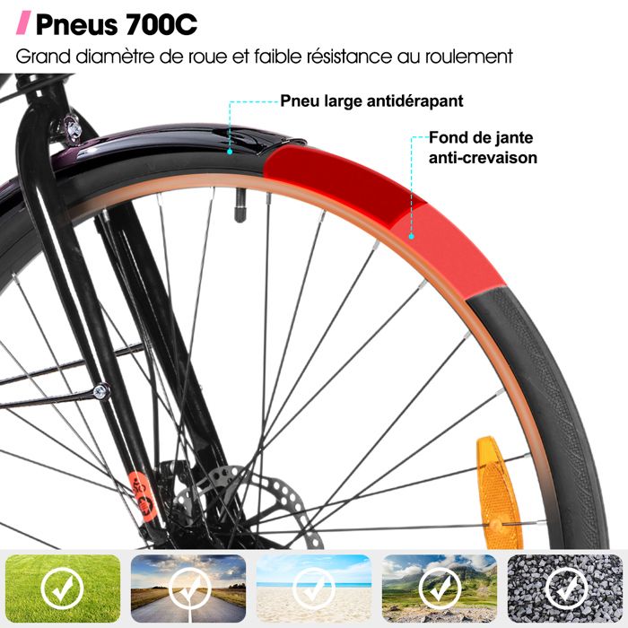 le monocycle luxus noir de qu-ax est équipée d'une roue de 20 pouces