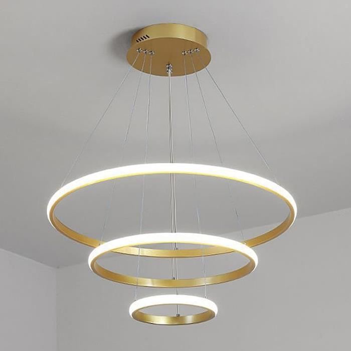 Lustre Design Suspendu LED Cercle Lumineux Moderne