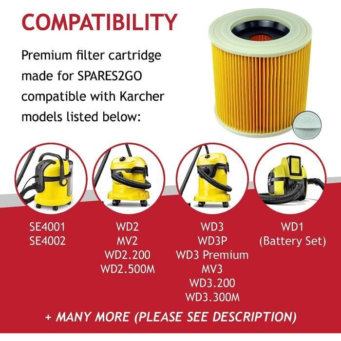 Sac discount karcher mv2