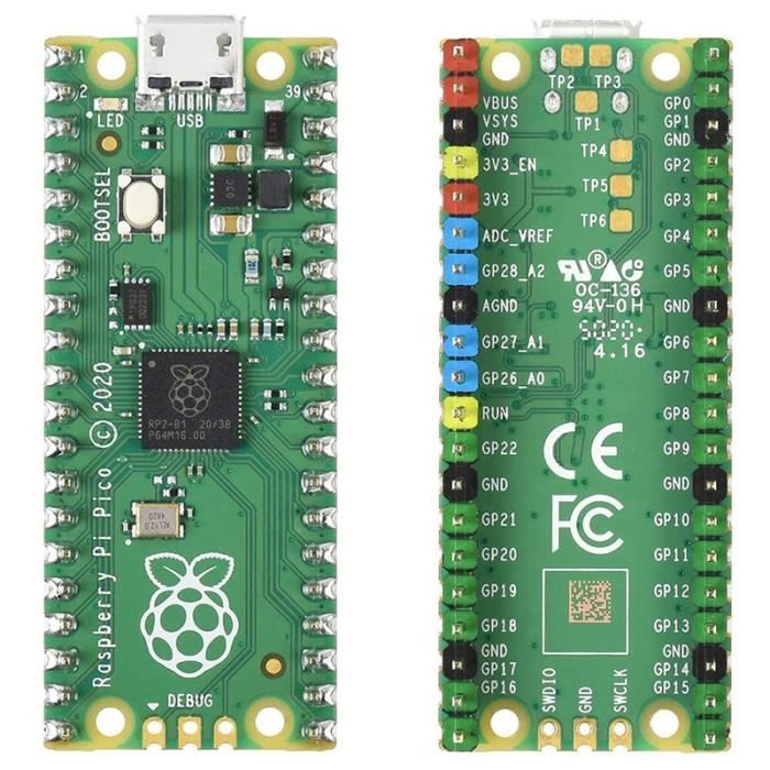 Puce Raspberry Mini Pour Raspberry Pi Pico, Basé sur la Puce Raspberry Pi RP2040 ...