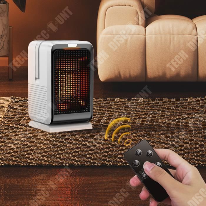 Convecteur électrique Arebos 2300 W - Chauffage D'appoint Silencieux Avec 3 Niveaux Et Télécommande - Idéal Pièces Jusqu'à 27 M²