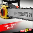Tronçonneuse électrique - Gardeo Pro - 2400W - Guide Oregon 454mm - Silencieuse et légère - Sécurité optimale-3