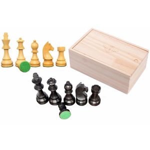 Pieces d'Échecs en Bois de Rose et Buis et Echiquier en Loupe d'Olivier Pieces d'Échecs en Bois de Rose et Buis et Echiquier en Loupe d'Olivier