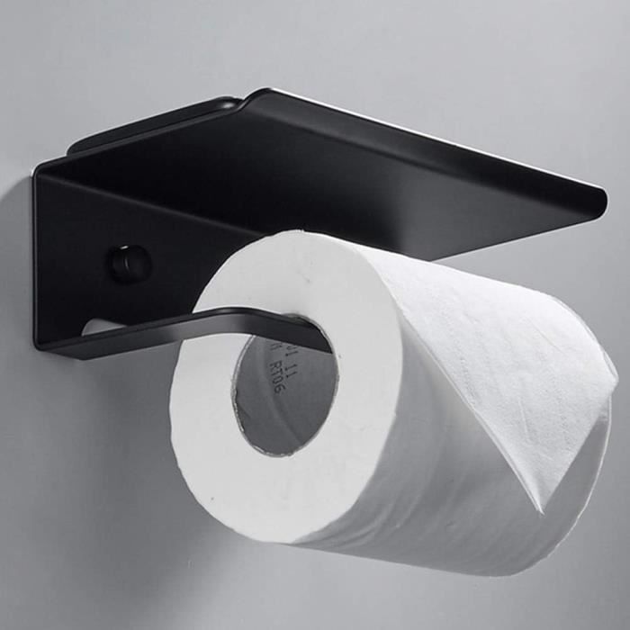 Porte Papier Toilette Design Noir