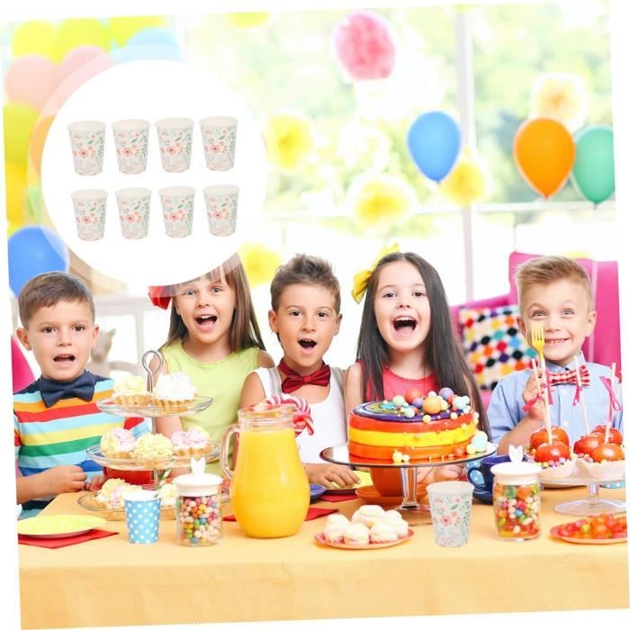 Talking Tables Lot de 8 gobelets jetables en carton pour boissons froides | Motif drapeau britannique