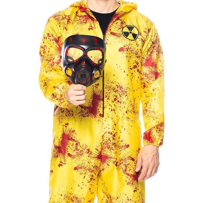 Déguisement zombie nucléaire homme-123442 - Funidelia - Combinaison et  masque jaunes