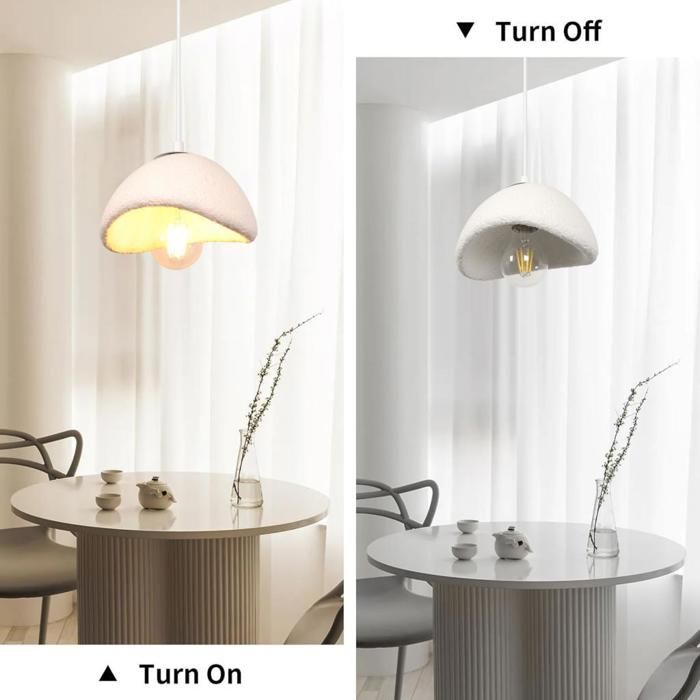 Abat-jour Cylindrique En Tissu Blanc Ivoire Contemporain Et élégant De