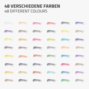 Set De Peinture Aquarelle Débutant 48 Couleurs - Kit De Poche Avec Pinceaux Et Papier - Palette Voyage Pliante Pour Artistes
